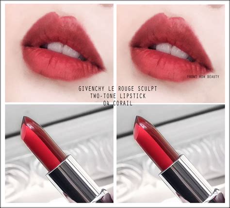 givenchy two tone lipstick swatches|Givenchy Le Rouge Sculpt Two.